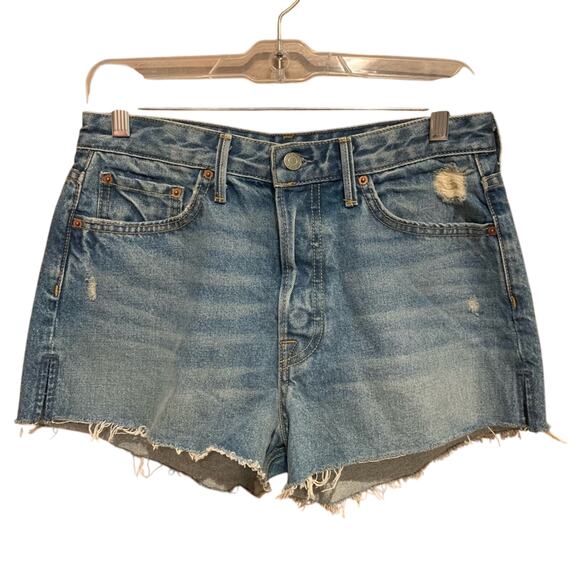 GRLFRND Cindy High-Rise Cut Off Button Fly Short in Nobody Does it Better Sz 28 - Picture 8 of 16